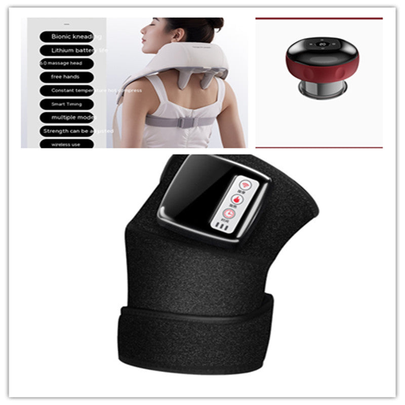 Appareil de massage électrique infrarouge pour le genou, enveloppant le coude, thérapie par vibrations, appareil de physiothérapie, soulagement de la douleur - LUXARAH