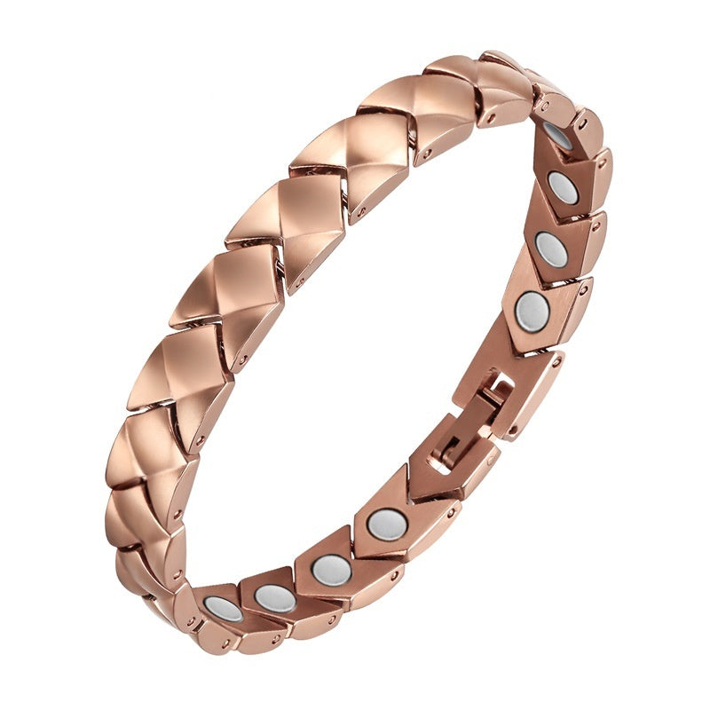 Bracelet énergétique tendance pour femme en titane pur - LUXARAH