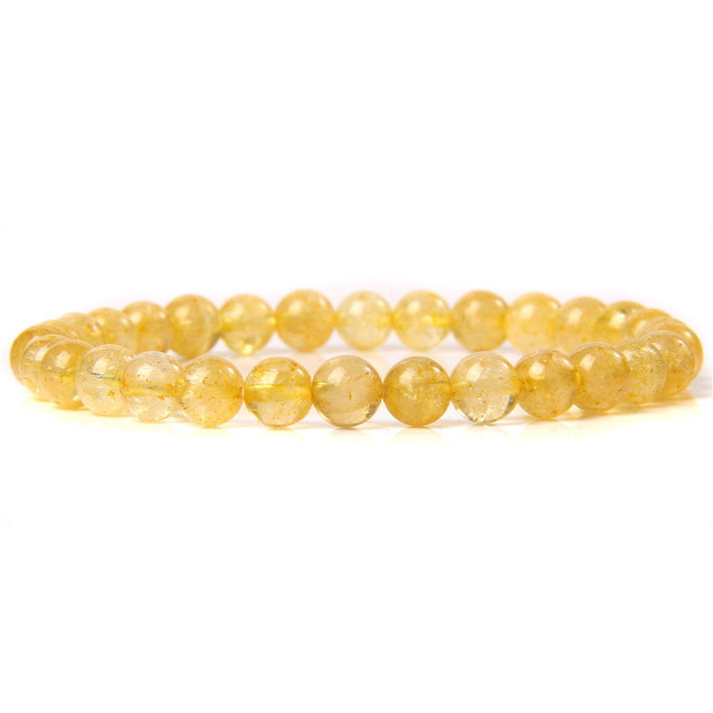 Bracelet en pierre naturelle de 6 mm, tissé à la main, bracelet énergétique - LUXARAH