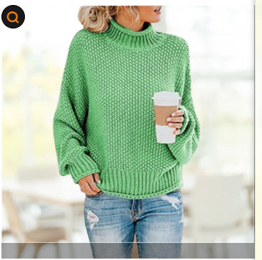 Pull col roulé uni, mode hiver, décontracté, tricoté, manches longues, vêtements pour femmes