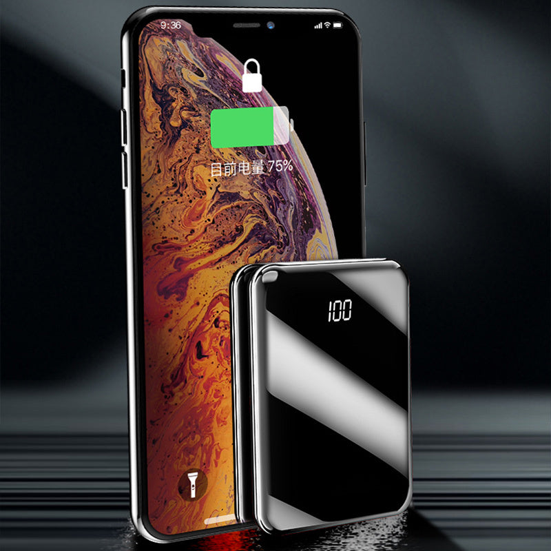 Batterie externe 8 W, chargeur portable à charge rapide avec double sortie USB pour téléphone