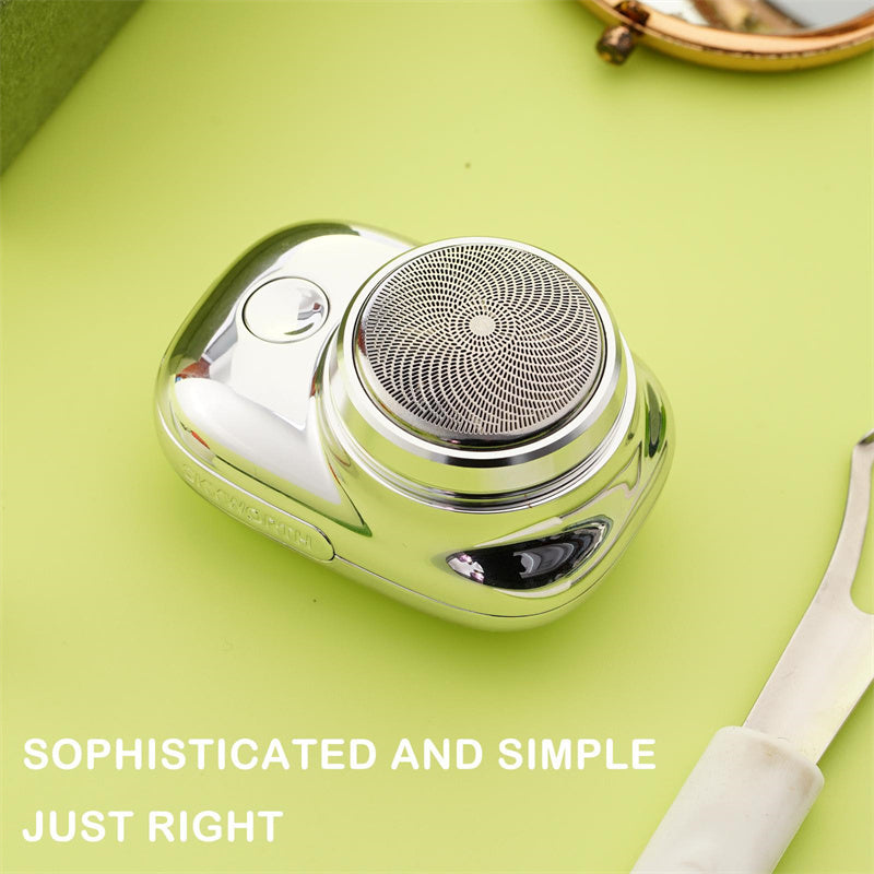 Mini rasoir portable sans fil rechargeable par USB, rasoir électrique pour le visage, humide et sec, indolore, petite taille, pour hommes - LUXARAH