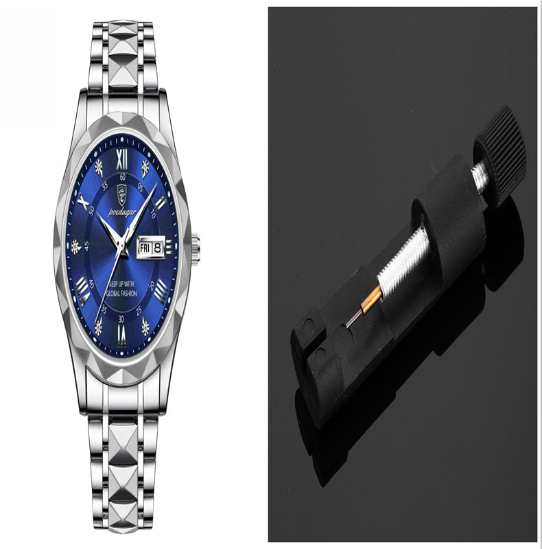 Montre à quartz lumineuse étanche pour homme avec double calendrier - LUXARAH