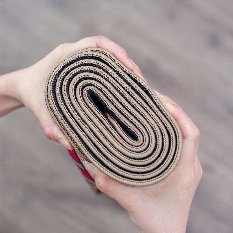 Tapis de yoga en lin et caoutchouc naturel - LUXARAH