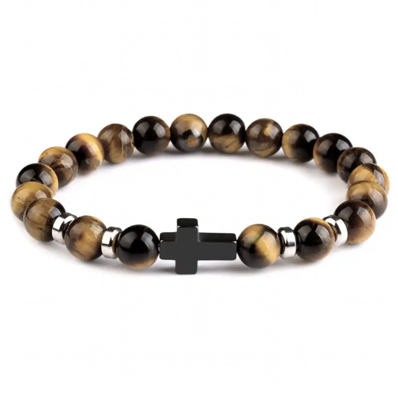 Bracelet de perles de roche volcanique - LUXARAH