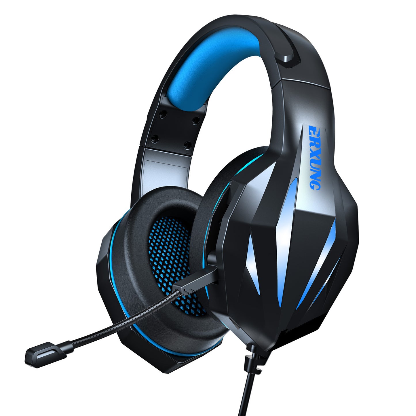 Casque de jeu filaire lumineux