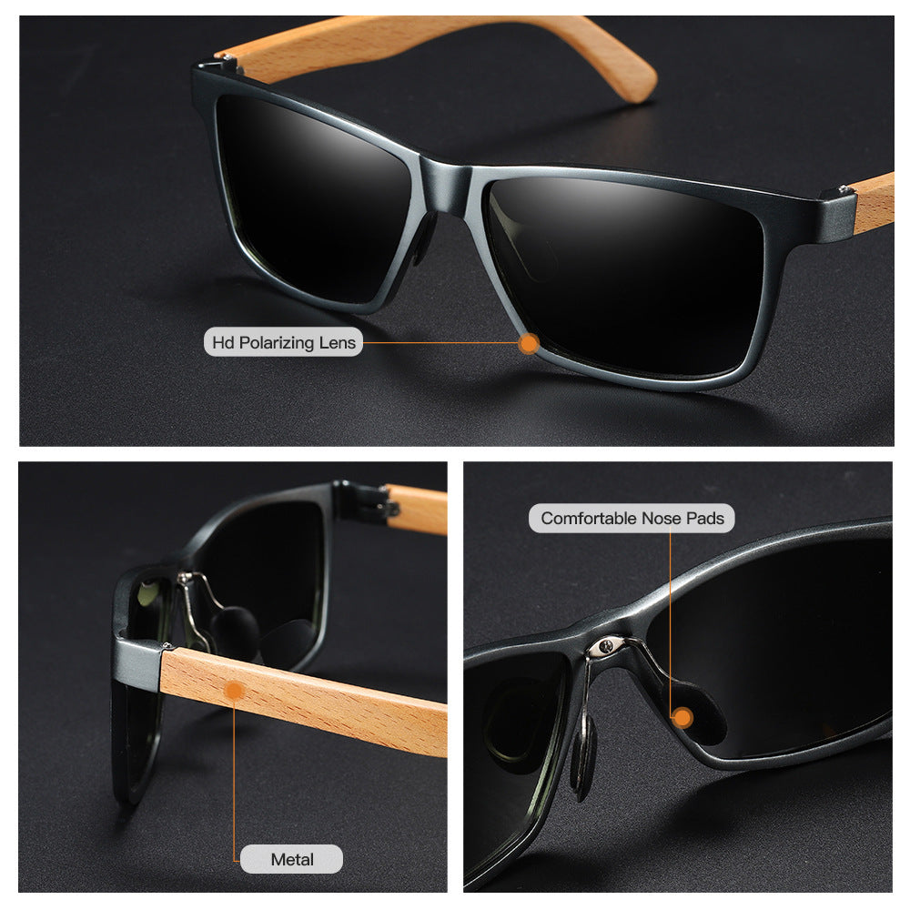 Lunettes de soleil polarisées en bambou