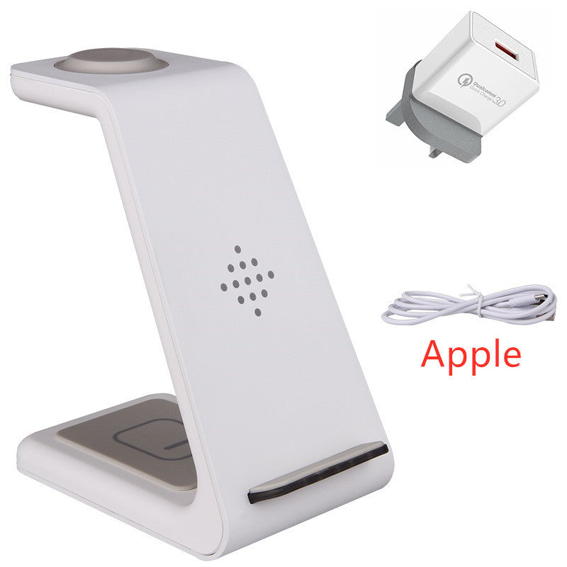 Station de charge rapide 3 en 1, support de chargeur sans fil, station de charge rapide sans fil pour support de téléphone