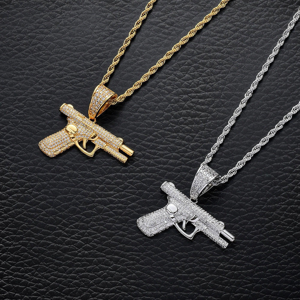 Nouveaux colliers Colliers hip-hop Incrustations de diamants créatives