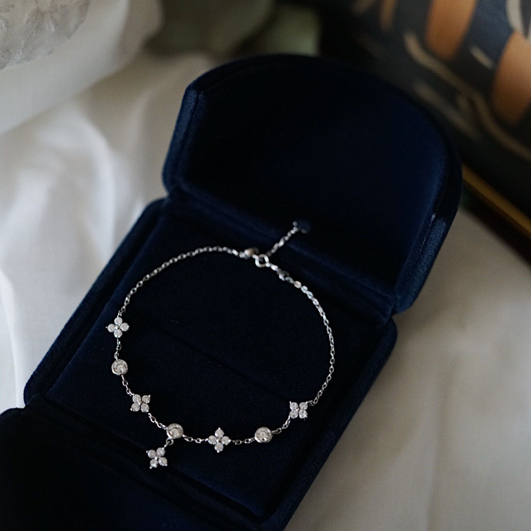 Bracelet trèfle en argent S925 - LUXARAH