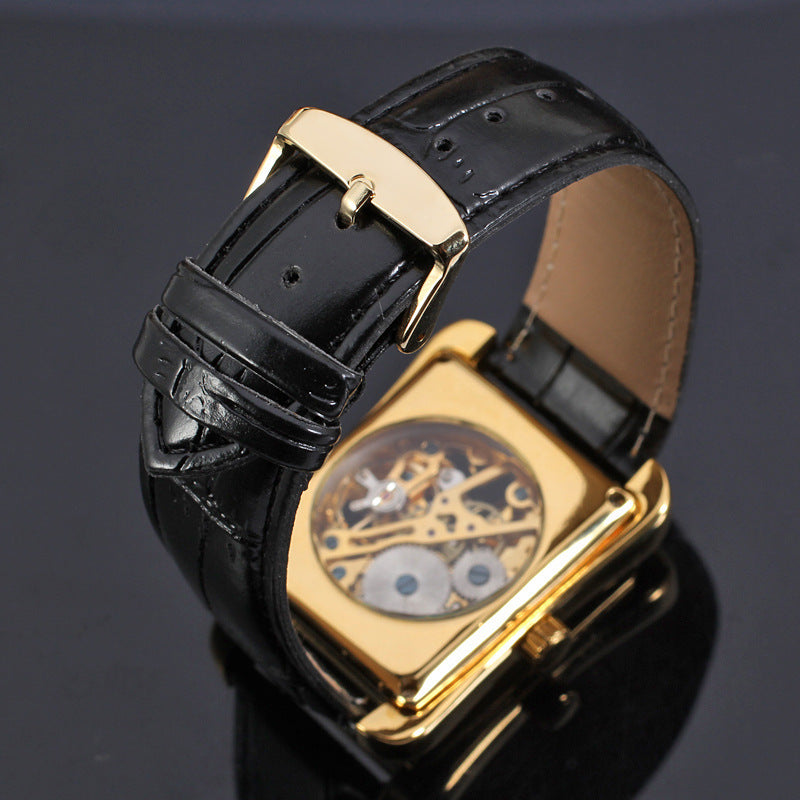 Montre mécanique manuelle creuse suisse décontractée pour homme Winner - LUXARAH