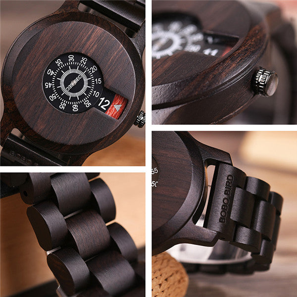 Montre en bois de bambou