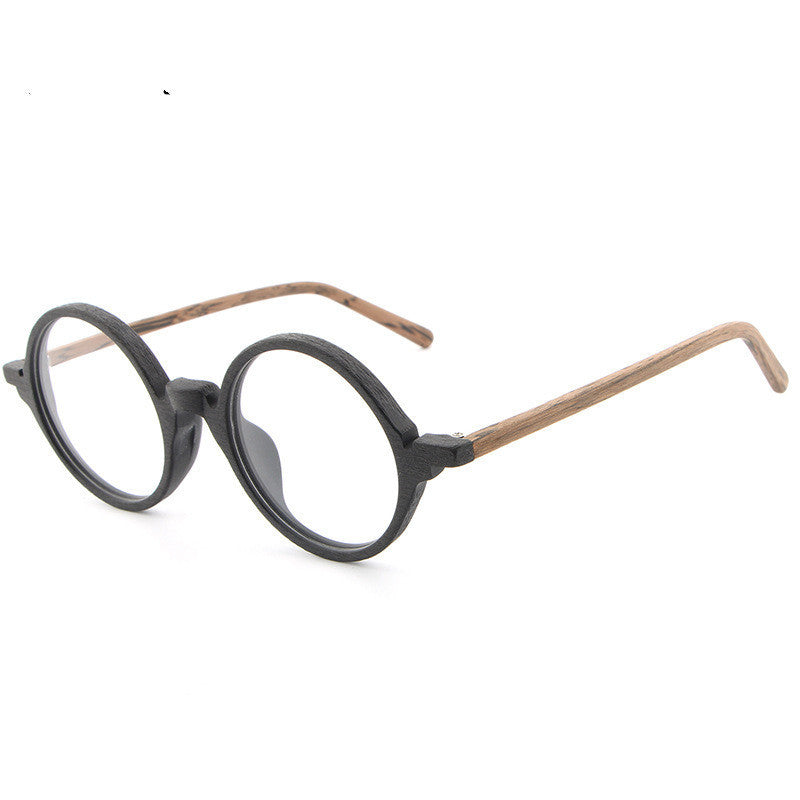 Monture de lunettes en bois avec plaque, style rétro, nouvelle collection