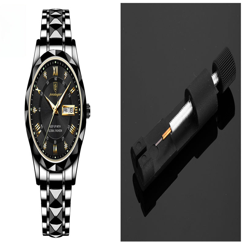 Montre à quartz lumineuse étanche pour homme avec double calendrier - LUXARAH