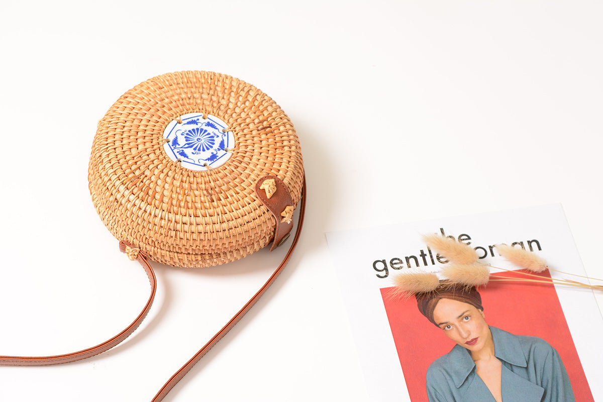 Mini sac creux en rotin - LUXARAH