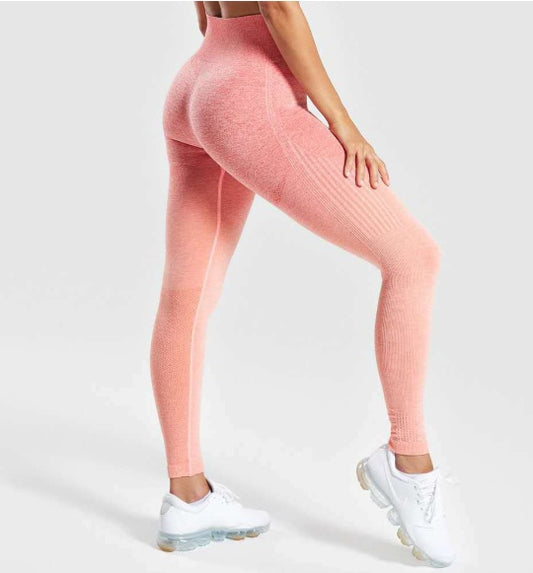 Legging ombré sans coutures Kaya - Rouge orangé - LUXARAH