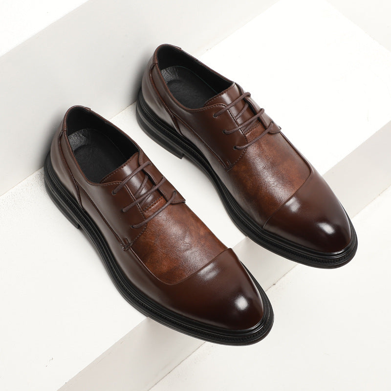 Nouvelles chaussures pour hommes, chaussures habillées d'affaires, chaussures britanniques pointues - LUXARAH