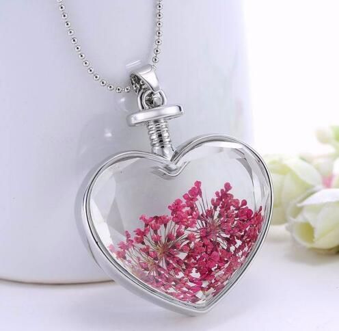 Collares colgantes de cristal de moda