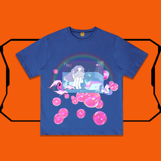 T-shirt polyvalent surdimensionné et irrégulier personnalisé - LUXARAH