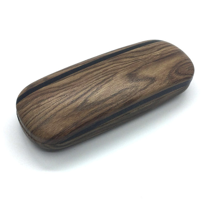 Étui à lunettes en grain de bois