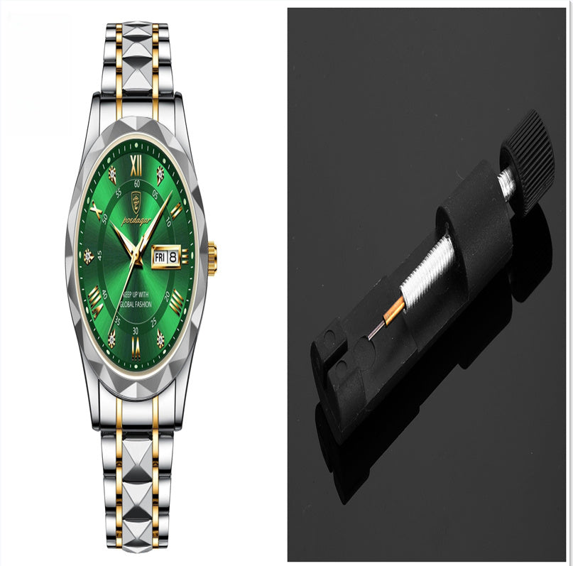 Montre à quartz lumineuse étanche pour homme avec double calendrier - LUXARAH