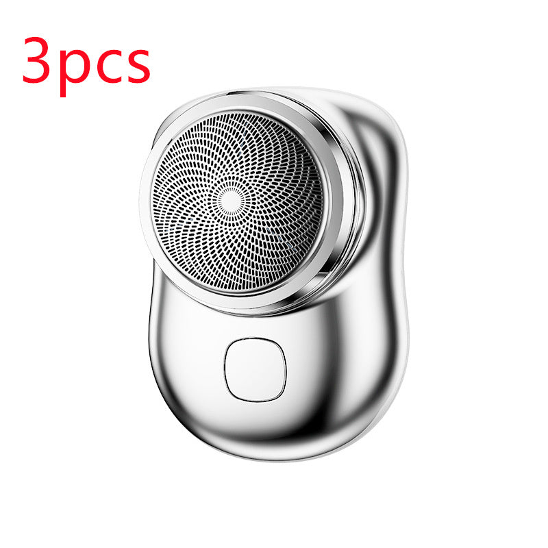Mini rasoir portable sans fil rechargeable par USB, rasoir électrique pour le visage, humide et sec, indolore, petite taille, pour hommes - LUXARAH