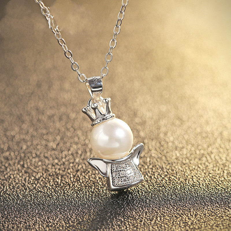 Colliers populaires avec pendentif en perles de coquillage d'ange personnalisées