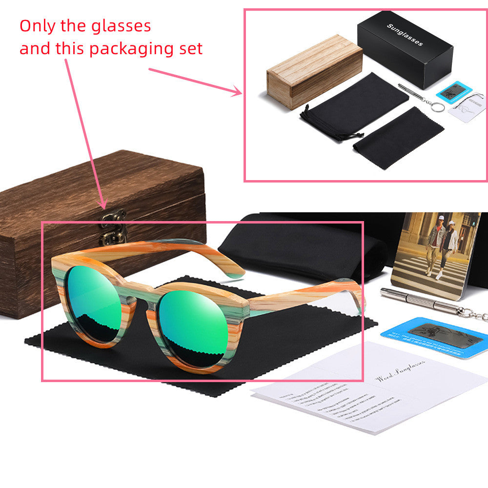 Lunettes de soleil polarisées en bois de bambou