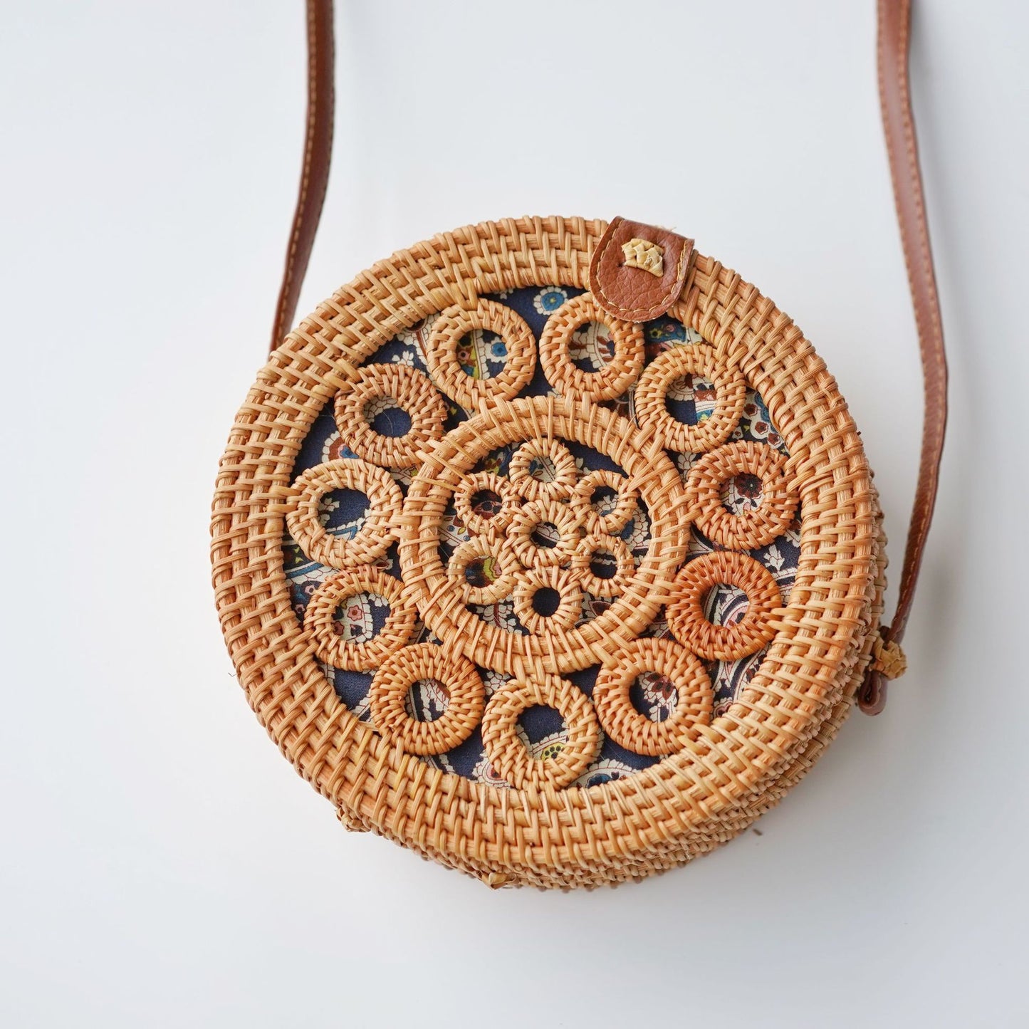 Sac tissé en rotin rétro à la mode - LUXARAH
