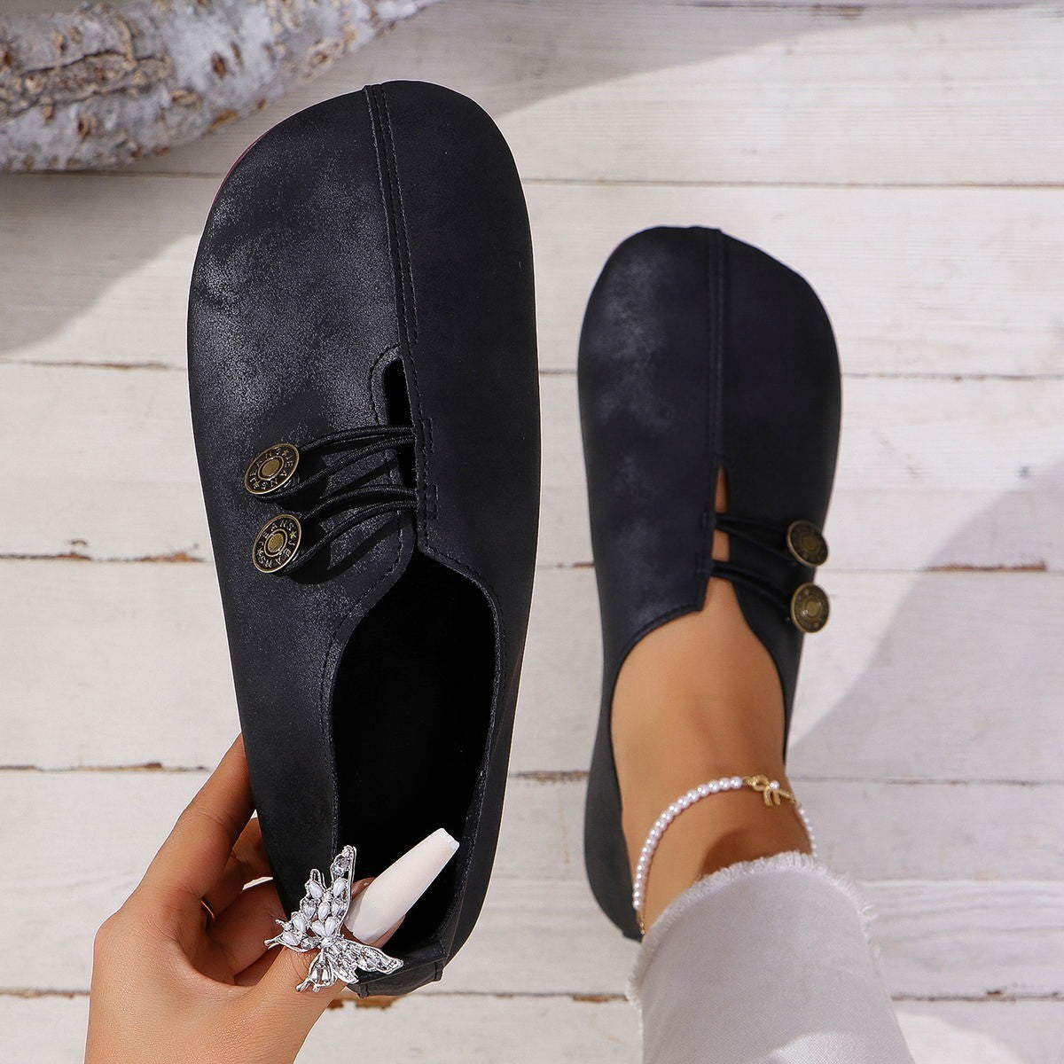 Sandales à enfiler à bout carré pour femme, chaussures plates et souples, tendance pour l'été