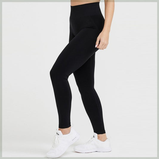 Leggings sans couture pour femmes, legging froissé pour le travail - LUXARAH