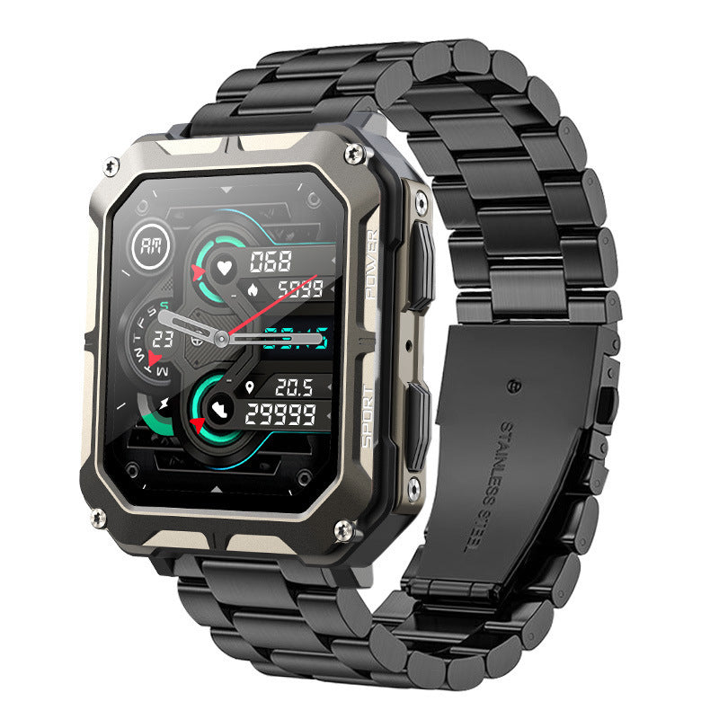 Montre intelligente d'extérieur étanche avec trois fonctions de prévention des appels Bluetooth - LUXARAH