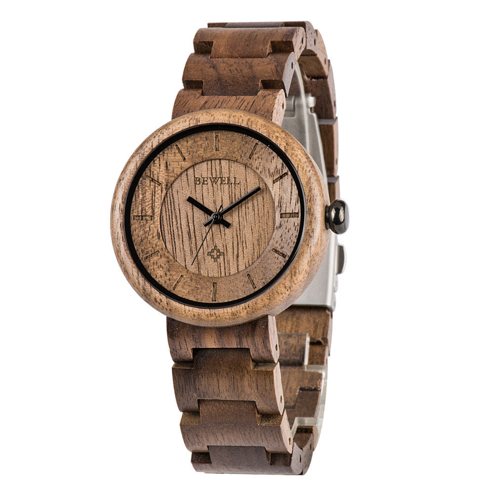 Montre en bois de bambou, montre pour femme, montre à mouvement à quartz