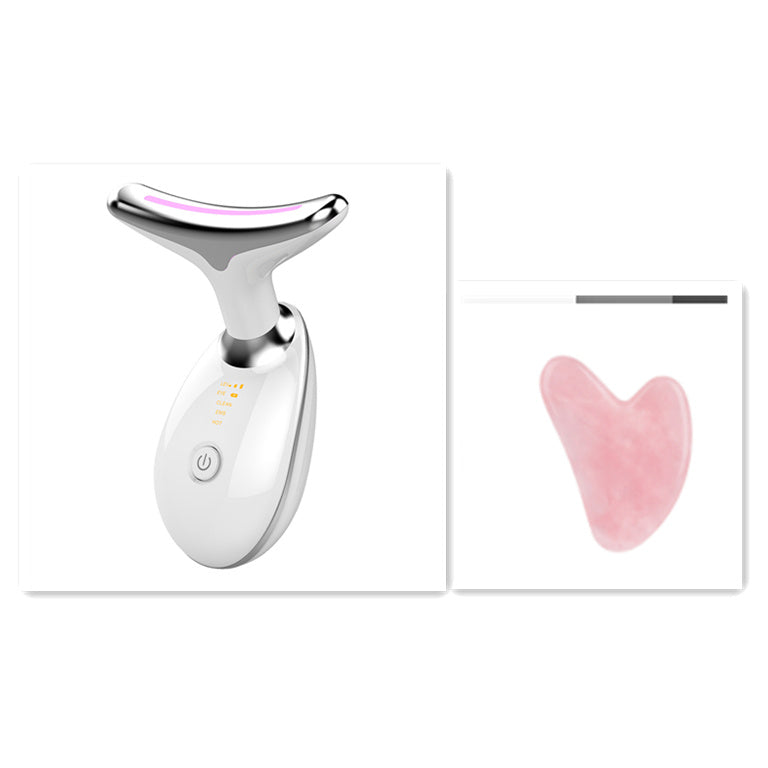 Appareil de massage thermique EMS pour le cou, lifting et raffermissement, micro-courant électrique, anti-rides - LUXARAH