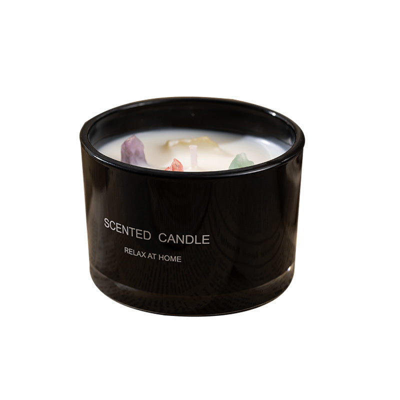 Bougie d'aromathérapie à la cire de soja et aux huiles essentielles