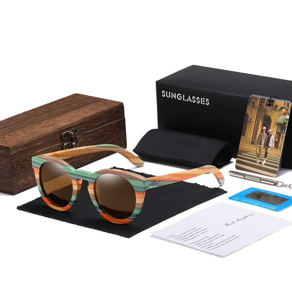 Lunettes de soleil polarisées en bois de bambou
