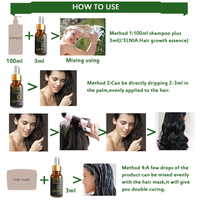 Huiles essentielles pour cheveux