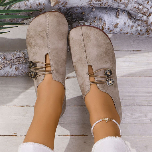 Sandales à enfiler à bout carré pour femme, chaussures plates et souples, tendance pour l'été