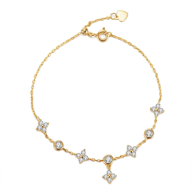 Bracelet trèfle en argent S925 - LUXARAH