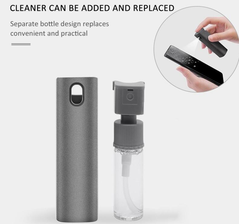 Kit de nettoyage d'écran 2 en 1 pour téléphone et ordinateur, avec chiffon en microfibre pour éliminer la poussière
