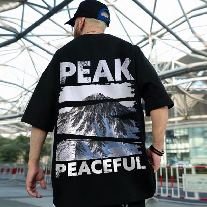 T-shirt ample oversize à manches courtes pour homme - LUXARAH