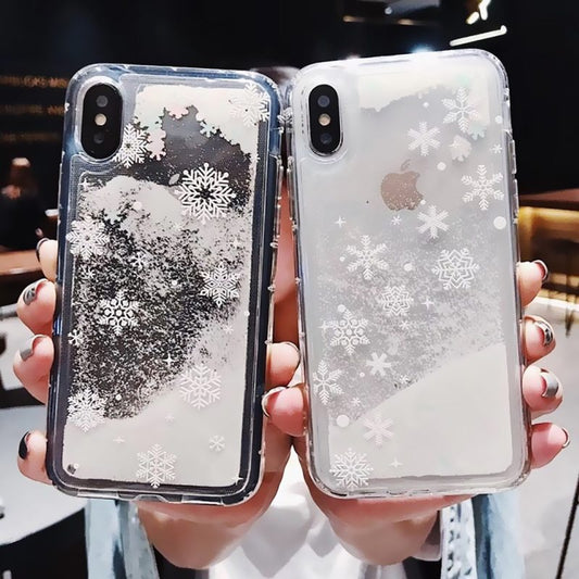 Compatible avec Apple, coque mobile, Snowflakes, Sands, Noël