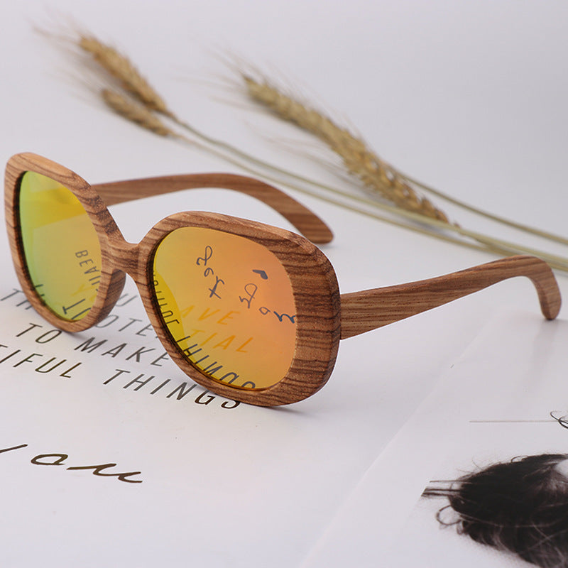 Lunettes de cyclisme en bambou et bois pour hommes et femmes
