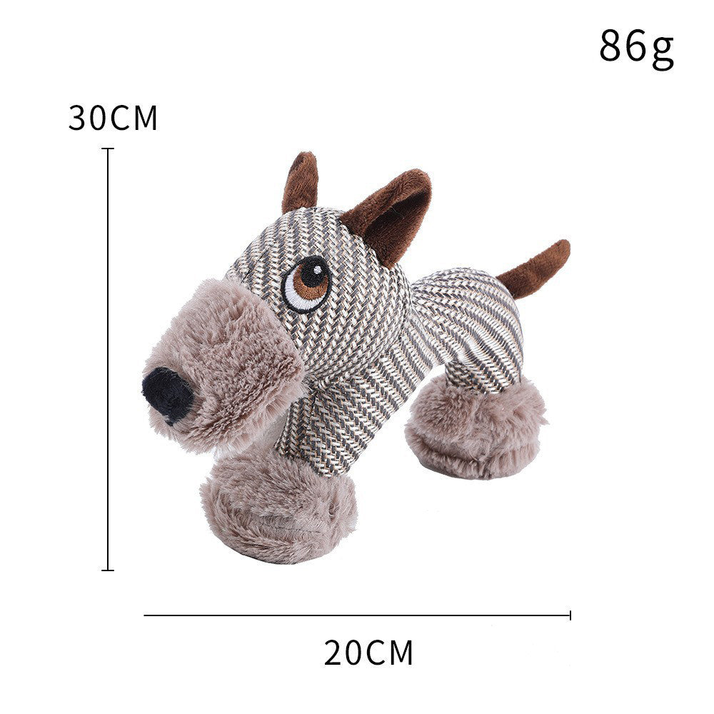 Jouet couineur pour grands chiens, peluche, jouet interactif pour chiens - Jouet à mâcher en peluche pour chiens, jouets couineurs stimulants pour animaux de compagnie, pour chiens de taille moyenne et grande - LUXARAH