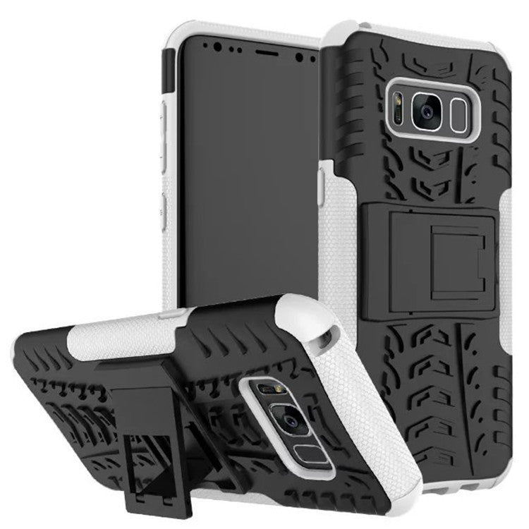 Coque de téléphone portable Samsung S8 plus Galaxy S8 avec support à motif coloré en forme de pneu, étui antichute inclus