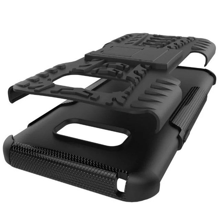 Coque de téléphone portable Samsung S8 plus Galaxy S8 avec support à motif coloré en forme de pneu, étui antichute inclus