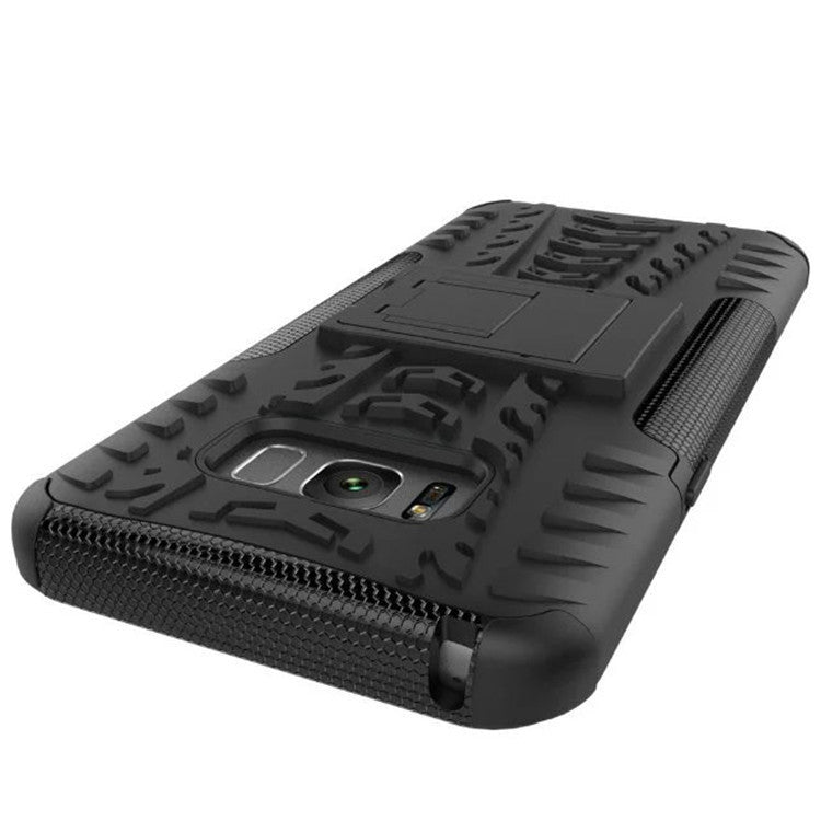 Coque de téléphone portable Samsung S8 plus Galaxy S8 avec support à motif coloré en forme de pneu, étui antichute inclus