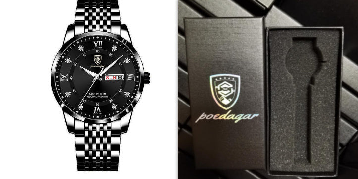 Nouvelle montre homme étanche avec calendrier lumineux - LUXARAH