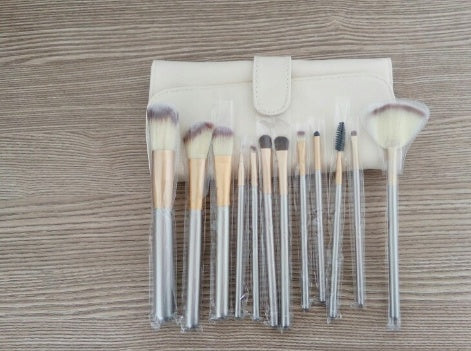 Ensemble de pinceaux de maquillage persans, pinceau de maquillage blanc de riz, pinceau de maquillage couleur champagne - LUXARAH