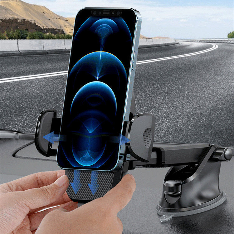 Support de téléphone portable multifonction pour pare-brise, ventouse à gravité, compatible iOS et Android